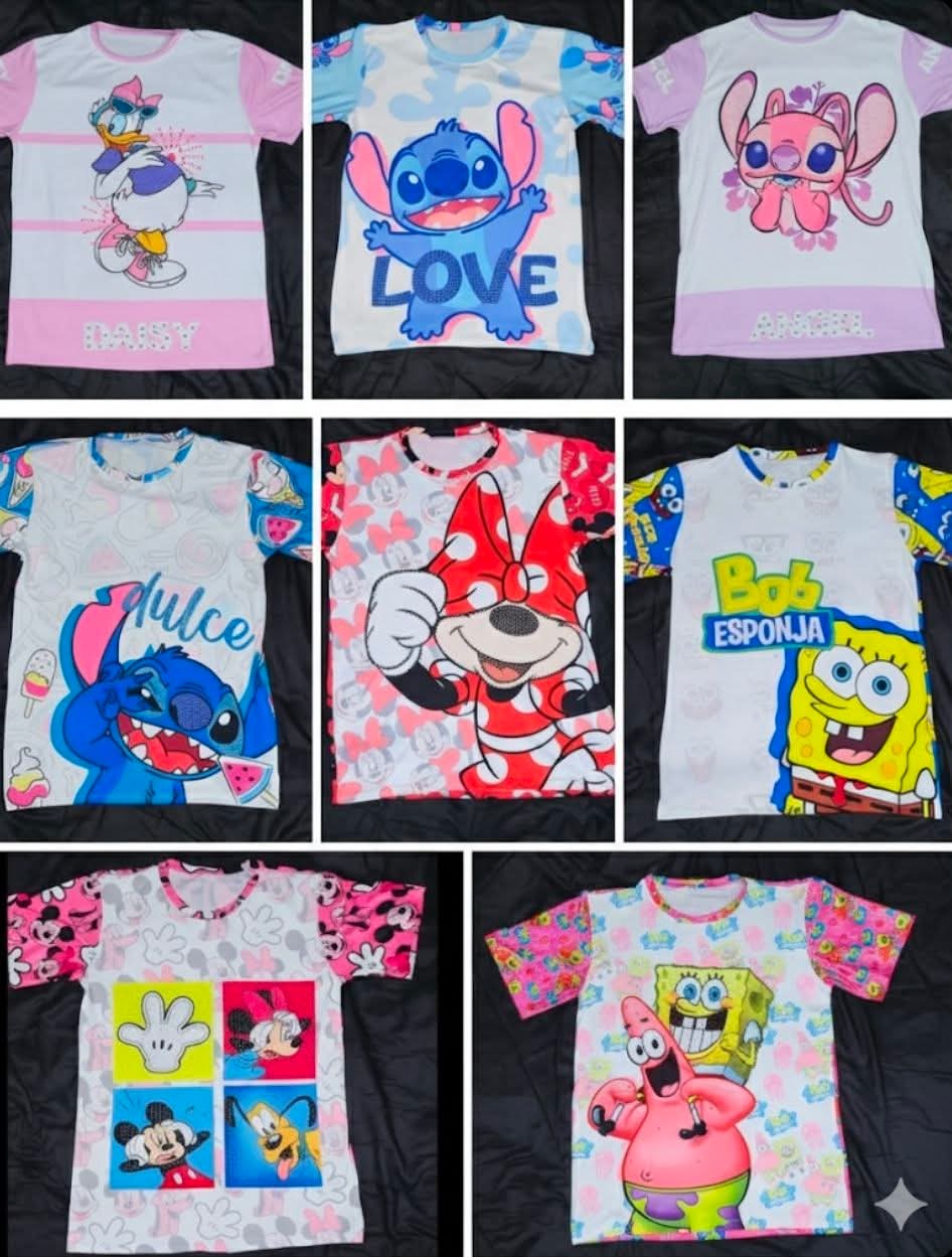 Retro Glam Character Oversized Tee – Sparkle & Style